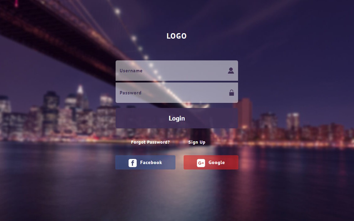 Login Page In Html With Css Source Code