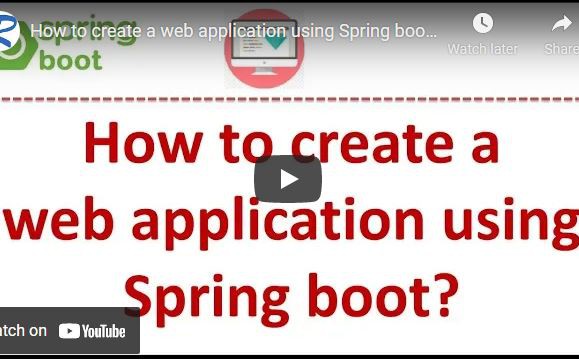 Video: Building a Web App Using Springboot