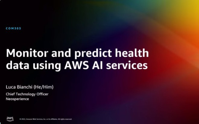Monitor and Predict Health Data Using AWS AI Services